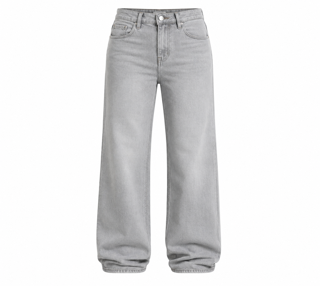 Jeans Cloud Grey | Tiro alto
