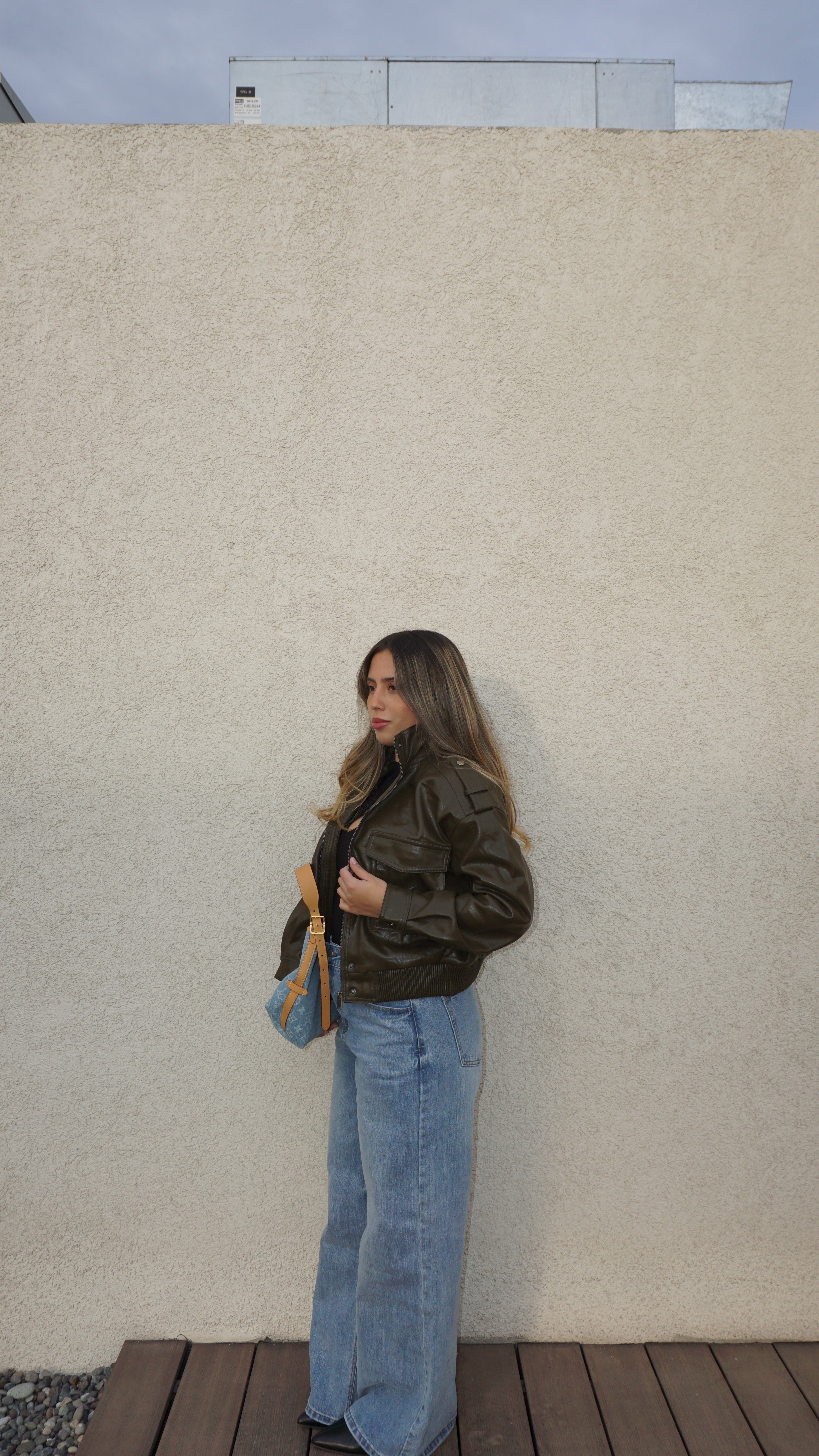 Bomber cuello alto olivo 🫒
