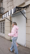 Polka Dot Pink Hoodie | Comfort club
