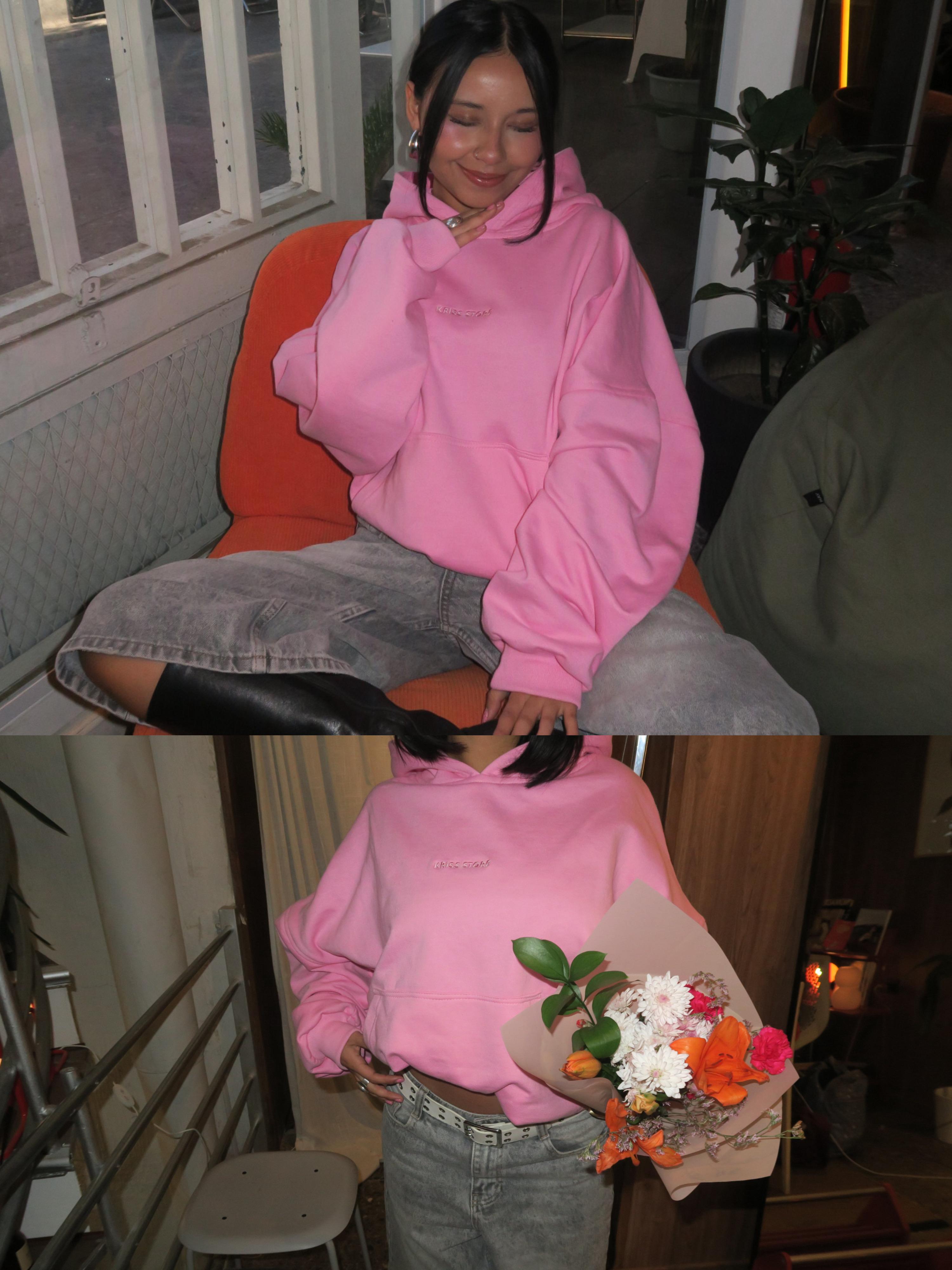 Cotton Pink Hoodie