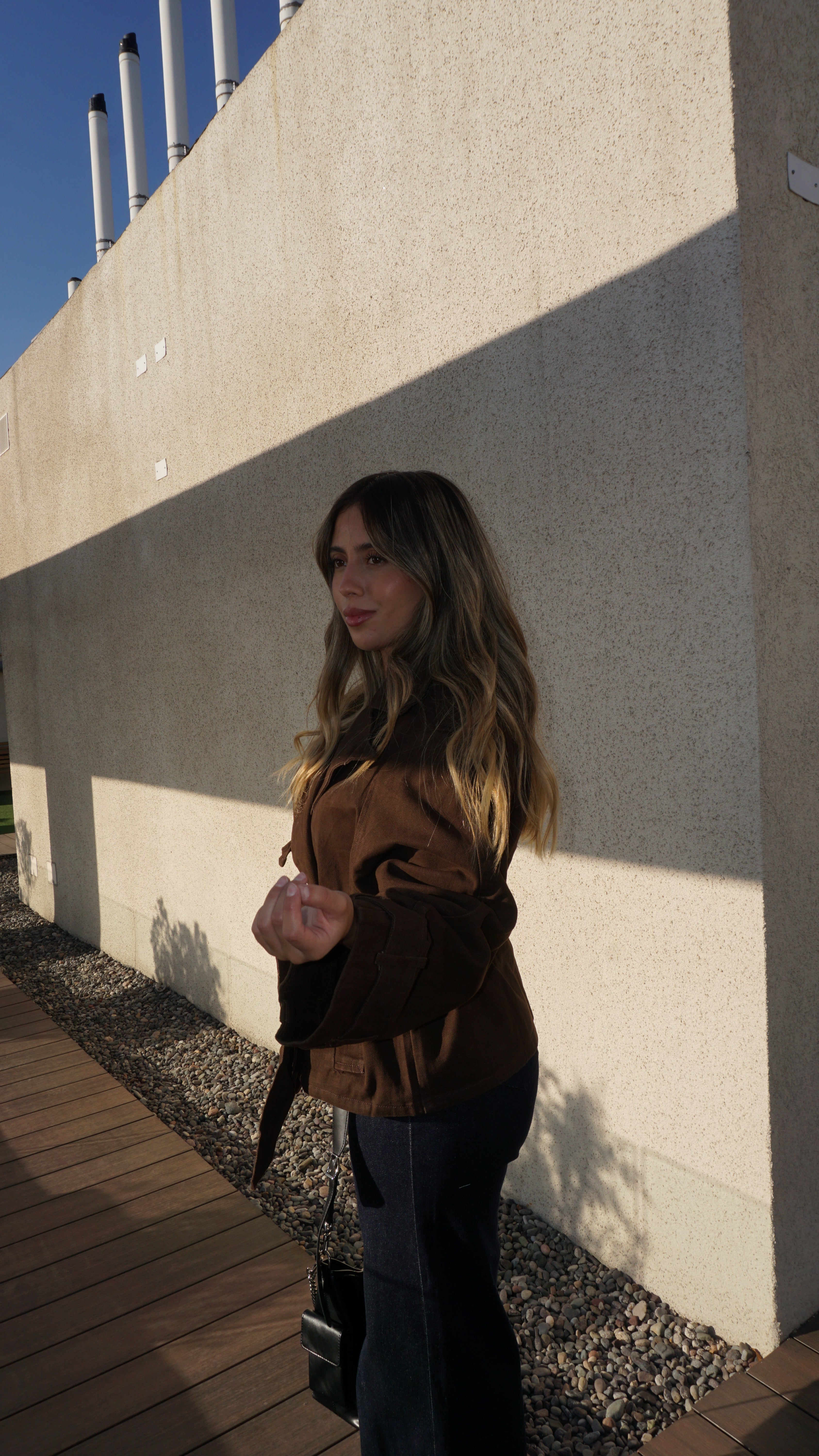Trench Denim corto