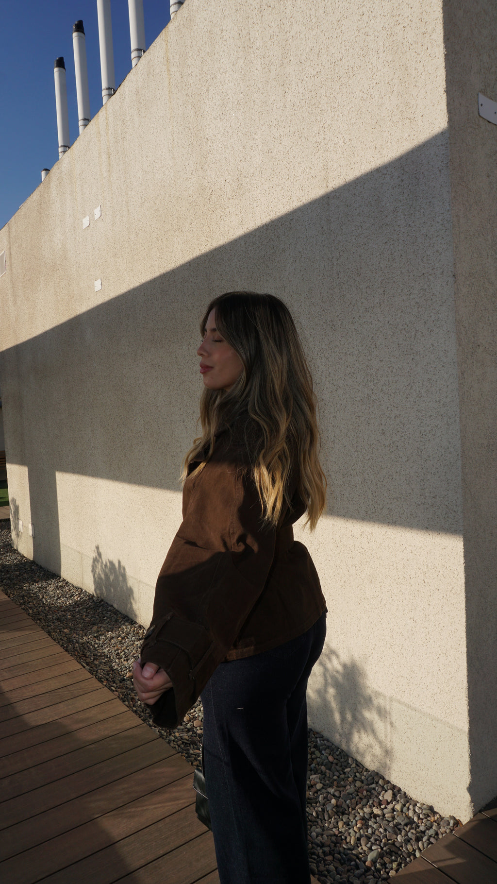 Trench Denim corto