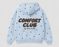 Polka Dot Blue Hoodie | Comfort Club