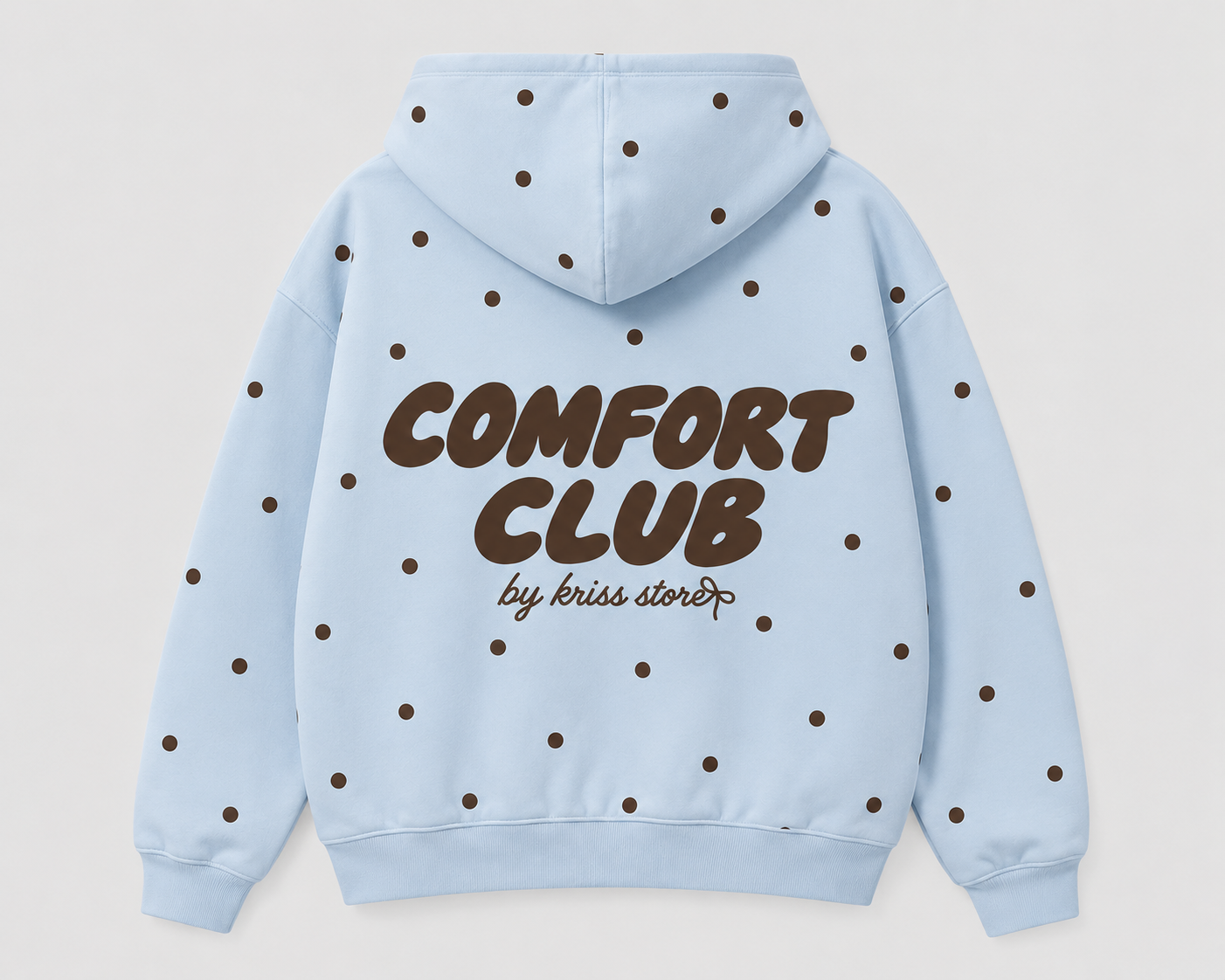 Polka Dot Blue Hoodie | Comfort Club