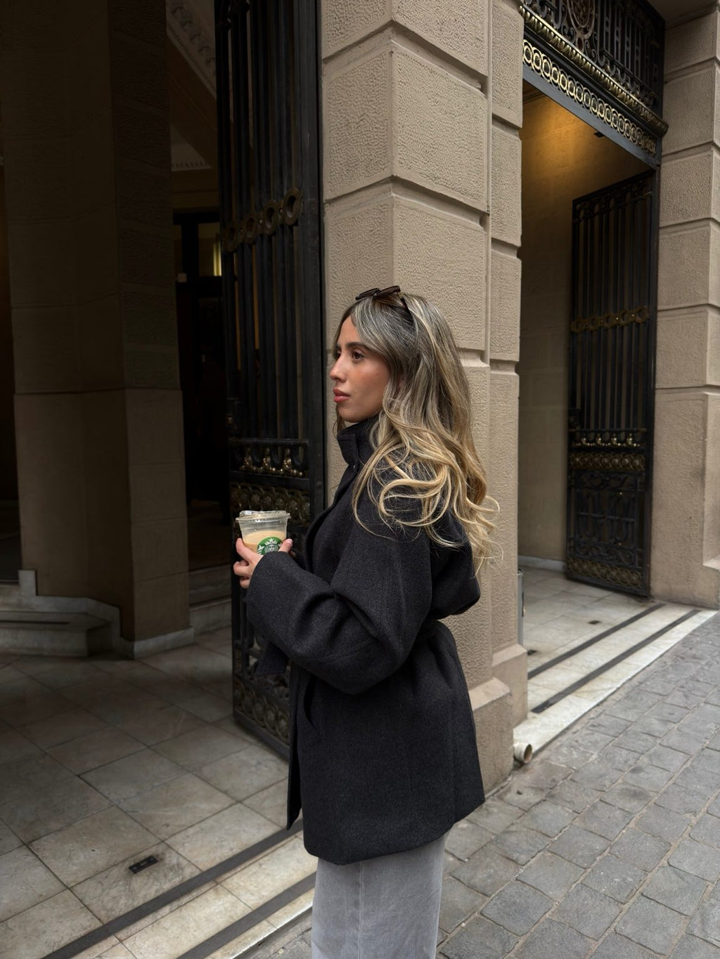 Seoul Coat Gris Carbón 🍡🖤